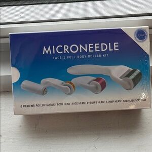 ORA Microneedle Face & Full Body Roller Kit - White, Black, Pink, new in box